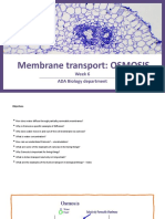 Membrane Transport - Osmosis I