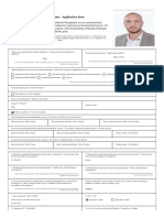 Анкета-заявление / Application form