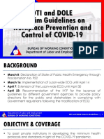 DTI and DOLE Interim Guidelines on Workplace Prevention and Control of COVID-19