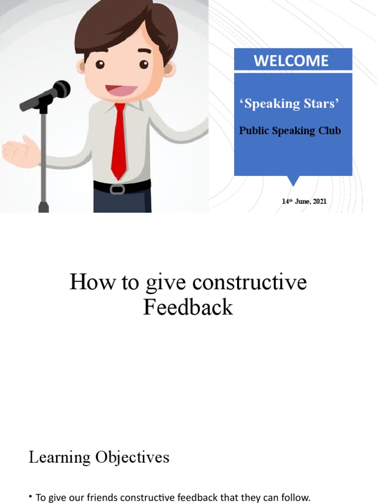PS - 14th June-Giving Constructive Feedback | PDF