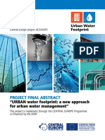 Project Final Abstract: "URBAN Water Footprint: A New Approach For Urban Water Management"