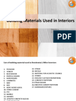 Building Materials Used in Interiors