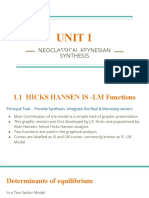 Unit 1: Neoclassical Keynesian Synthesis