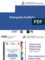 Rating The Portfolio: Bureau of Human Resource and Organizational Development