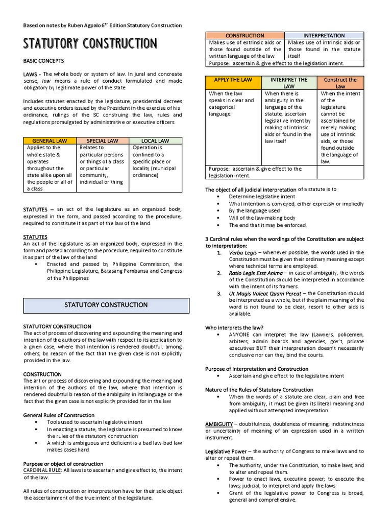 Transcript StatCon Agpalo v5 PDF Statutory Interpretation Bill (Law)