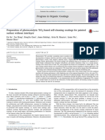 2017 Preparation of Photocatalytic TiO2-based Self-Cleaning Coatings For Painted Surfaces No Effect On Lower Layer