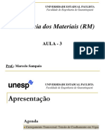 Resistencia Dos Matérias Aula - 3 Unesp