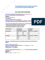 Adjectifs Possesifs