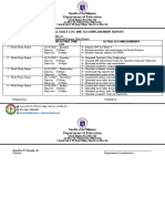 Department of Education: Individual Daily Log and Accomplishment Report