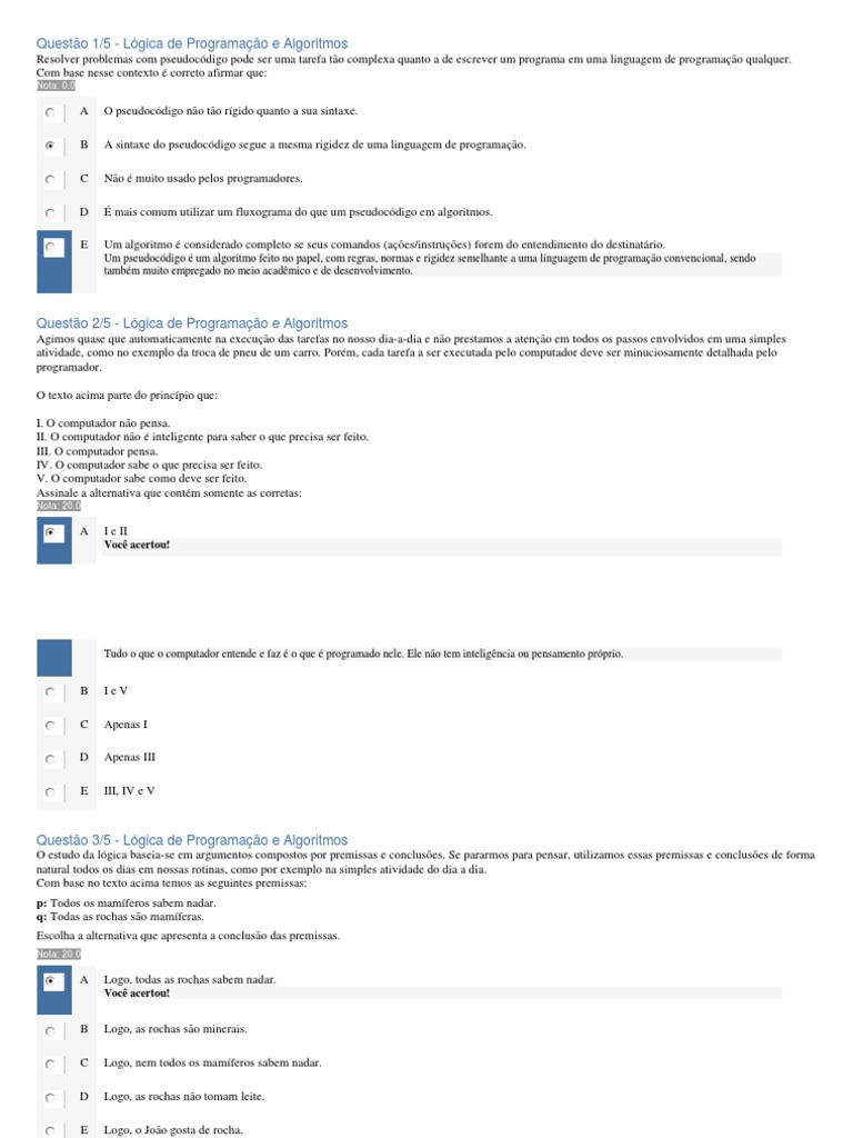 Algoritmos e Lógica de Programação | PDF | Algoritmos | Lógica