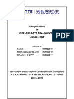 Wireless Data Transmission Using Light: A Project Report On