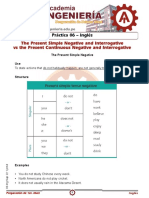 The Present Simple Negative and Interrogative Vs The Present Continuous Negative and Interrogative