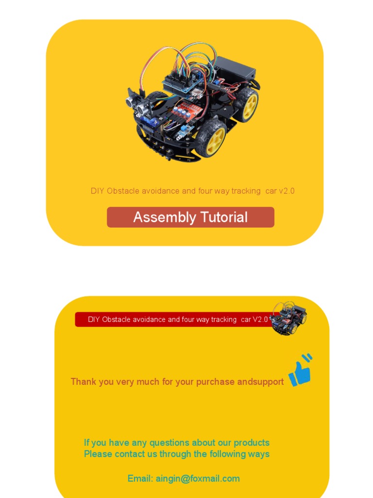 Four Way Tracking Car Assembly Tutorial | PDF
