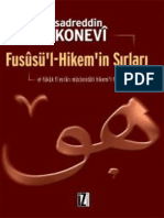 Füsusu'L-Hikem'in Sırları - Sadreddin Konevî (PDFDrive)