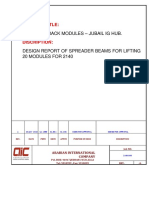 Design Report of Lifting Spreader Beam