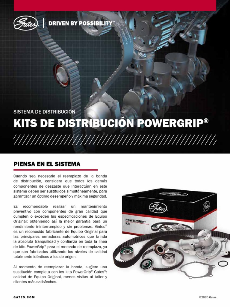 5654XS GATES PowerGrip K015654XS Kit de distribution