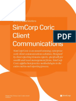 SimCorp Coric Client Communications