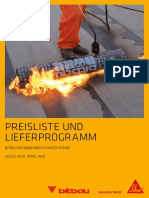 Preisliste 2020