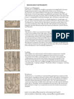 Instrument-Descriptions RENAISSANCE INSTRUMENTS