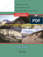 Zonas críticas peligros geológicos Huancavelica