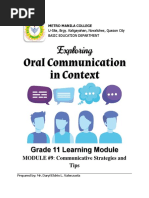 Oral Comm Module 9