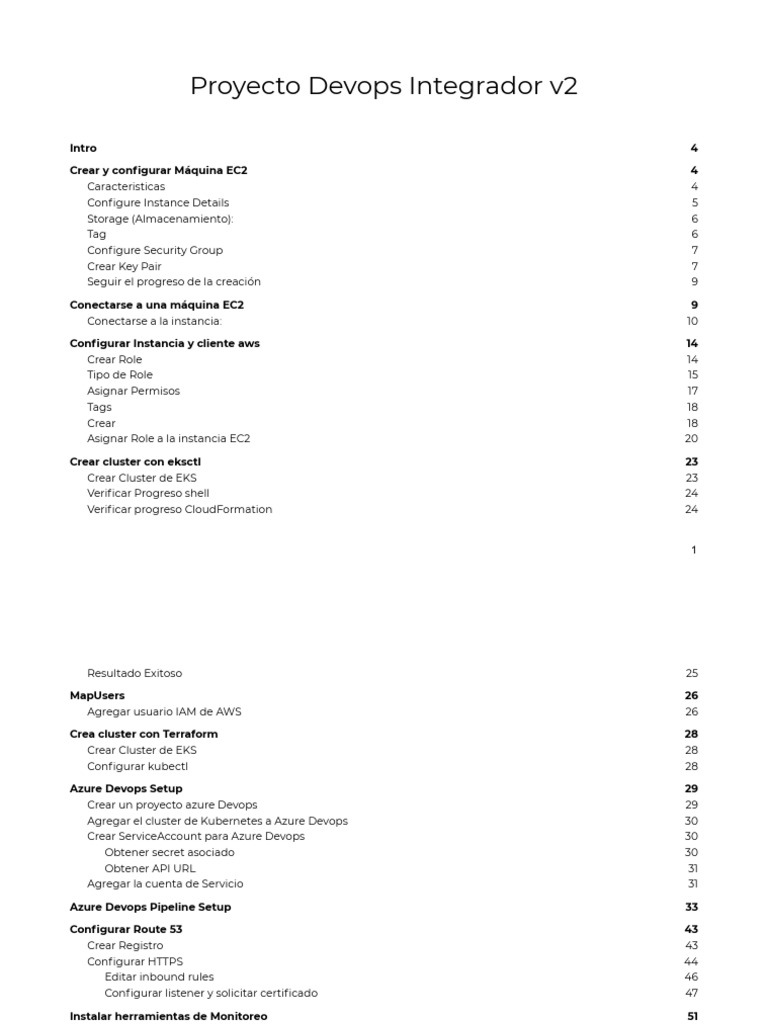 Guía Completa: Proyecto DevOps en AWS | PDF | Gestión de tecnología de ...