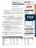 ACE Construction Equipment Growth Target