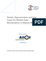 Trends, Opportunities and Use Cases For Mobile Data Monetization in Mature Markets