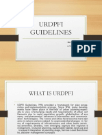 URDPFI GUIDELINES UPDATE