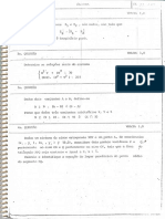 Prova de Álgebra Do Vestibular Do IME de 1986/1987 (Soluções Manuscritas)