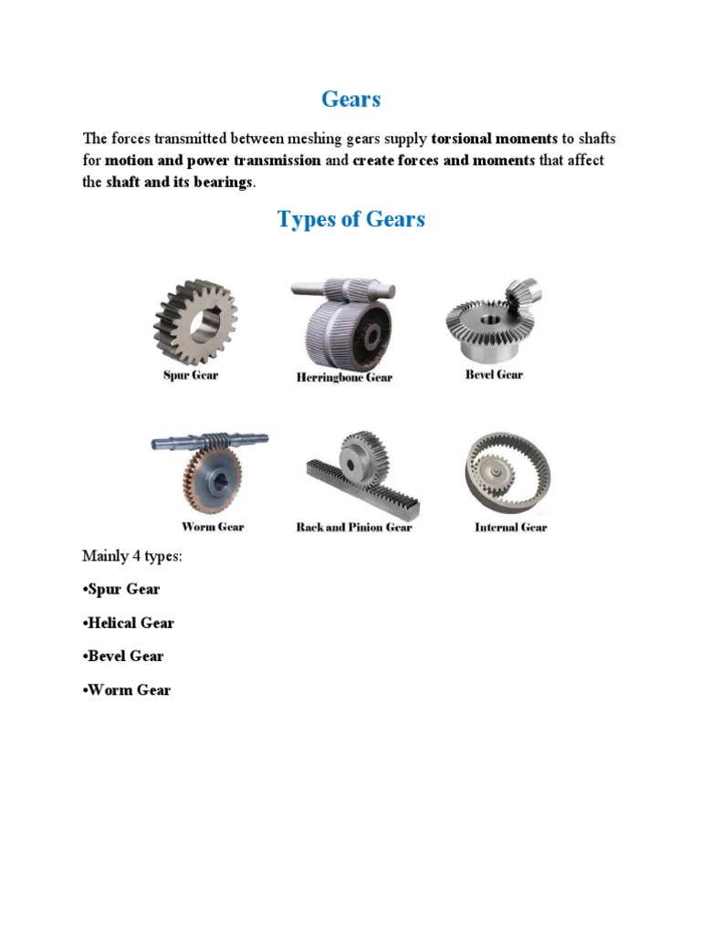 Gear | PDF | Gear | Mechanical Engineering