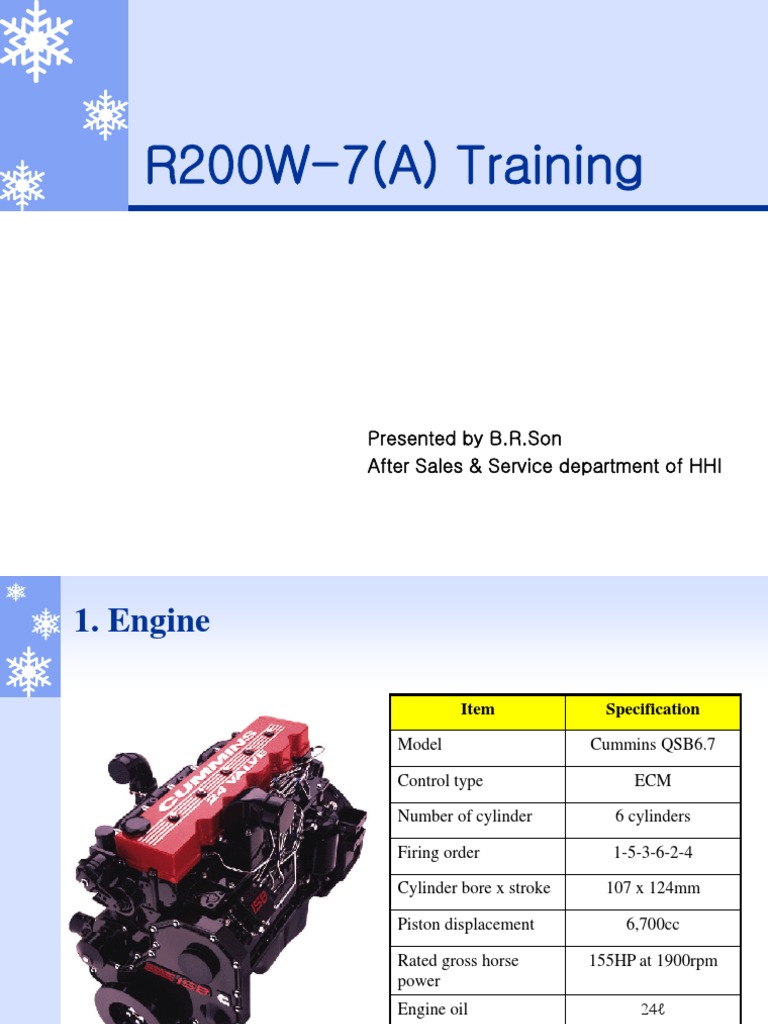 R200W-7 Engine Firing Order Details | PDF | Transmission (Mechanics ...