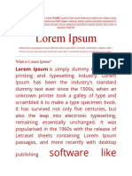 Lorem Ipsum: Software Like