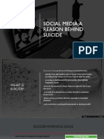 SOCIAL MEDIA'S LINK TO SUICIDE