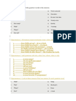 Match question words to answers Russian exercises