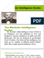 The Wechsler Intelligence Scales: Julian, Kim Carlo A. BS Psychology 3C