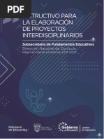 Instructivo para Elaboracion de Proyectos Interdisciplinarios 2021 2022