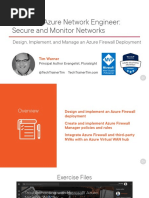 Design Implement and Manage An Azure Firewall Deployment Slides