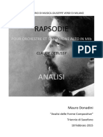 Analisi Rapsodia Debussy Senza Spartito Pf