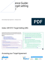 Quick Reference Guide: STV/SIP Target Setting (Employees) : Acknowledge Target Agreement - Employee View