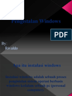Materi Pengistalan Windows