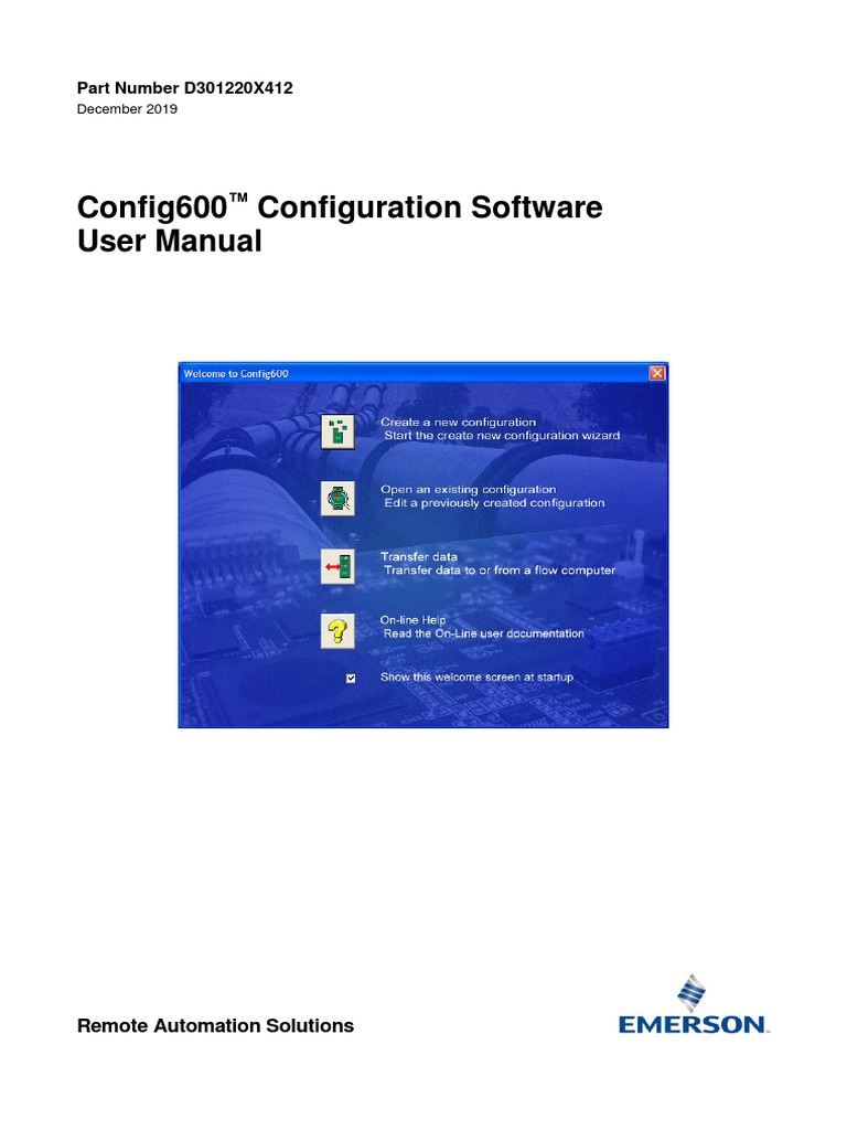 Config 600 Software User Manual en 132292 | PDF | Computer File | Gases