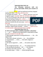 English Practice 30 IV. Complete The Following Sentences With One Preposition/particle For Each Blank. Write Your Answers On Your Answer Sheet