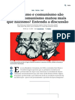 Socialismo e Comunismo São Iguais. Comunismo Matou Mais Que Nazismo