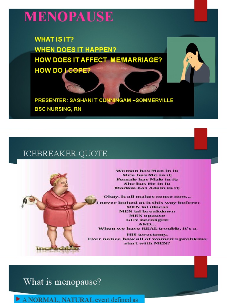 Menopause What Is It? When Does It Happen? How Does It Affect Me