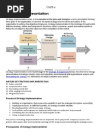 Strategy Implementation: UNIT-4