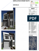 Proposed Double Storey Brick Veneer Dwelling: Sheet List
