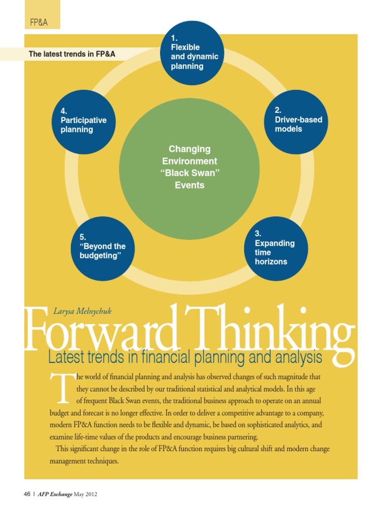 FPAclub Forward Thinking | PDF | Scenario Planning | Financial Analyst