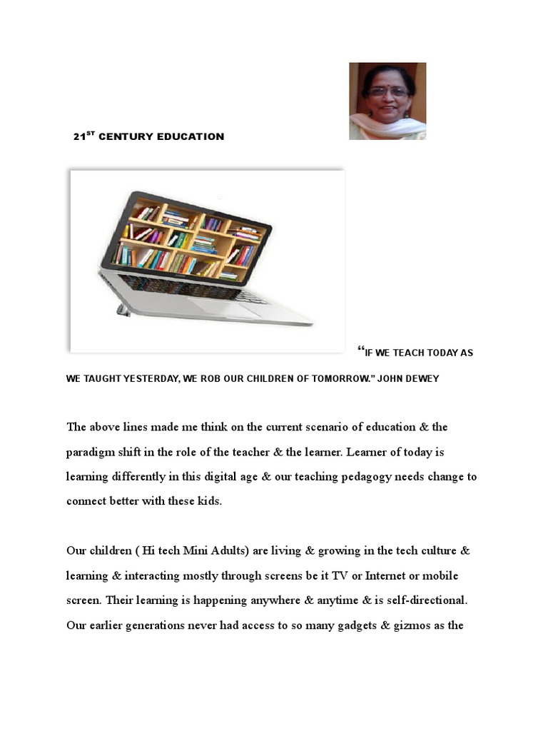 WHAT IS THE PURPOSE OF EDUCATION IN THE 21ST CENTURY PDF visual data 6