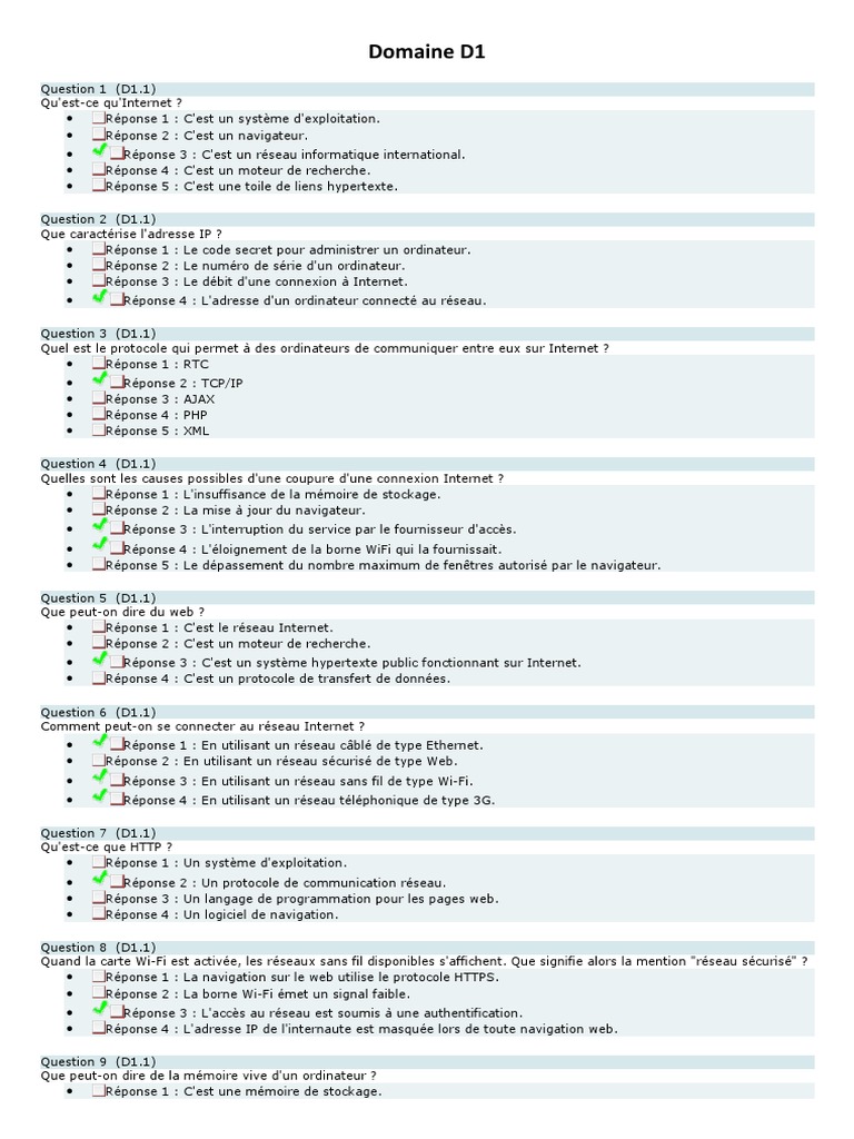 Domaine D1 | PDF | Image numérique | Logiciel malveillant